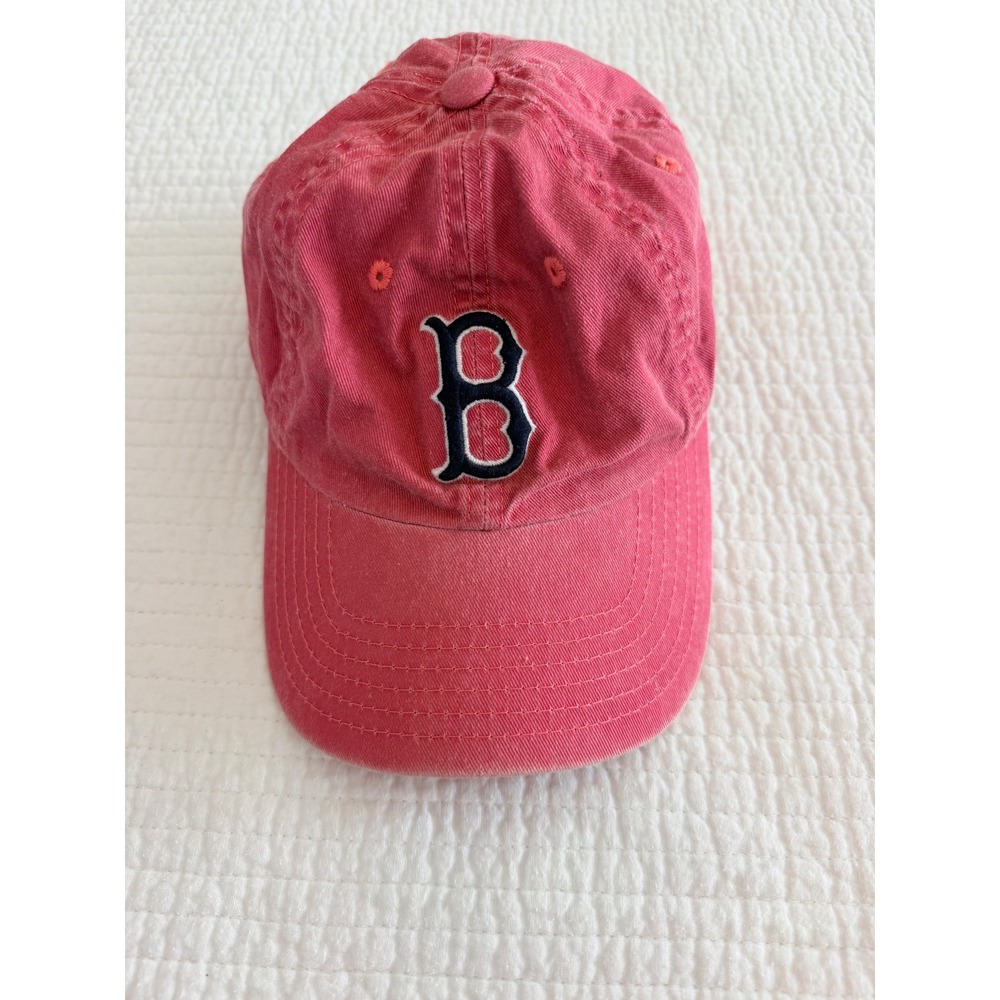 American Needle Boston Red Sox Cooperstown Hat Washed Red Adjustable Cap